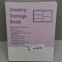 Large Transparent Jewelry Storage Book with 300 Pockets and 50 Jewelry Pouches,Travel Jewelry Organizer and Storage,Jewelry Binder Organizer for Earring,Bracelet,Necklace (300 Grids+50 pvc bags,Pink heart)