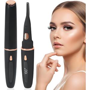 USB-Rechargeable Heated Eyelash Curler with LED Display - 3 Temp Settings