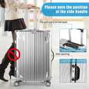 Yotako Clear PVC Suitcase Cover Tough Protector, 30 Inch Luggage Covers for Wheeled Suitcase 30"