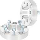 OCPTY 5x5.5 to 5x4.5 Wheel Adapters 1.5 inch with 1/2" ThreadSize 88mm Hub Bore fits 1994-2008 for Ram 1500 2003-2008 for E150 2PCS