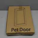Cat Door for Door, All Aluminum Frame, Small Pet Door for Interior and Exterior, Heavy Duty Doggy Door, Double Magnetic Flaps, Thermal Tnsulation, Energy Efficient, Sliding Lock Panel(Pets Up to 22Lb)