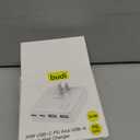 BUDI Flat USB C Wall Charger, 34W 4-Port Slim USB Wall Charger, Fast Charging Block with 20W Port Power Delivery and Dual Type-C for iPhone 16/15/14/13/12/11/Pro Max/XS/XR/8/7, Tablets