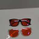 livho Gaming Blue Light Blocking Glasses for Better Sleep, Premium Night Driving, Computer Blockers for Man & Woman (*Black and Clear)