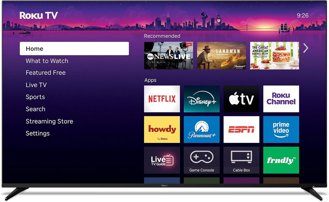 Roku Smart TV  65-Inch Pro Series 4K QLED RokuTV with Backlit Roku Voice Remote Pro, Dolby Vision IQ, 120Hz Refresh Rate  Live Local News, Sports, Gaming