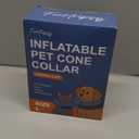 Inflatable Dog Cone Collar with Detachable Sturdy Shield,Soft&Lightweight-Ideal for Post-Surgery Recovery and Daily Wear,Suitable for Large Dog Breeds(Blue,L) (L(Neck:15-18"))