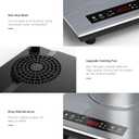 VBGK Double Induction Cooktop, 24 inch 4000W Electric cooktop with hot plate, induction stove top with LED Touch Screen 9 Levels Settings with Child Safety Lock & Timer 110V Induction cooktop 2 burner