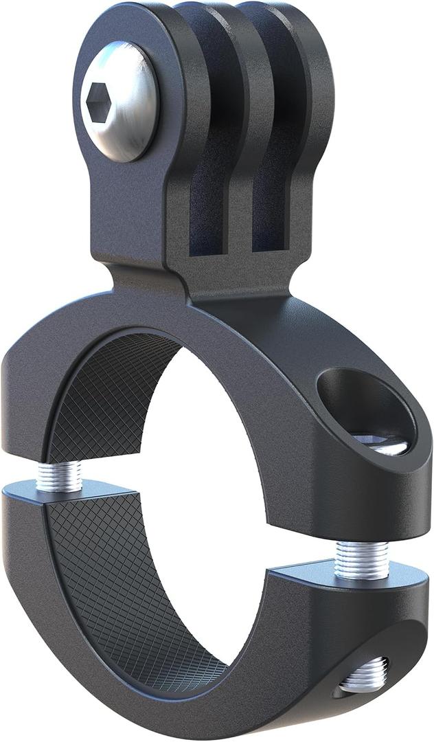 KING KONG Bike Light Mount, Aluminum Alloy Handlebar Clamp Bracket, Support Front/Under/External Mounting for Bicycle Headlight, Action Camera, Bike Handlebar 1''-1.3''/ 25.4-33mm