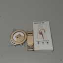 RESPECTED-BRO-Magnetic-Phone-Grip-Stand, Magnetic Phone Ring Holder Kickstand with Silicone Finger Strap, Compatibility for iPhone 17/16/15/14/13/12, Android, and More (White)