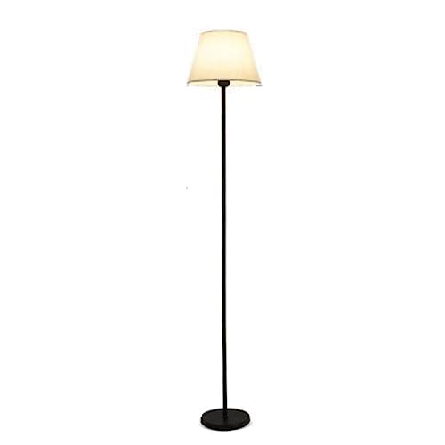 Minimalist Reading Floor Lamp Metal Standing Lamp Fabric Lampshade Suitable for Living Room Dining Room Study Room Bedroom Home Essentials