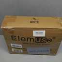 ELEMUSE Twin XL Mattress Topper for College Dorm, Thick Extra Long Twin Mattress Pad Cover for Back Pain, Plush Soft Pillowtop with Elastic Deep Pocket, Overfilled Down Alternative Filling (White)