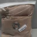 NICETOWN Blackout Taupe Curtains 84 inches Long, Grommet Room Darkening Thermal Insulated Sound Dampening Window Treatments for Bedroom/Home Office, 2 Panels, W46 x L84