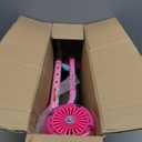 2-in-1 Adjustable Kick Scooter for Kids 3-5 (Suitable 3-12 Years),5-Level Handlebar & Removable Seat, LED Light-Up Wheels, Wide Deck, Foldable Design for Indoor/Outdoor Use - Girls & Boys
