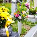 Plastic Cemetery Vases 12pcs Flower Holder for Cemetery Decorations for Grave In Ground Cemetery Vase with Stake