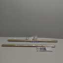 Ivilon Drapery Window Curtain Rod - End Cap Style Design 1 Inch Pole. 28 to 48 Inch Color Warm Gold