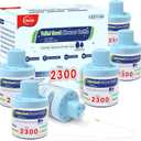 Toilet Bowl Cleaner, Automatic Long-Lasting Blue Toilet Cleaner Bottle, Septic Safe Toilet Bowl Tablets in Bottles, Fresh Bathroom & Deodorize, 6 Pack, 2300 Flushes Each