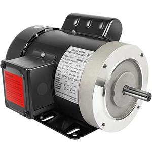 CUILVU 1 HP Electric Motor General Purpose Single Phase Motor 3450 RPM 115/230V 11.2/5.6A 56C Frame TEFC CW/CCW