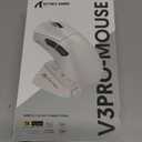 ATTACK SHARK V3 PRO Wireless Esports Gaming Mouse with Magnetic Charging Dock:62g Lightweight-1K Polling-25K DPI-PAW3311 Sensor,Wired/BT/2.4Ghz Programmable,BK52820 IC for PC Mac Laptop Gamer(Black)