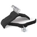 Sishynio Premium Velvet Hangers 30 Pack - Space-Saving Closet Organizer for Clothes, Non-Slip Flocked Design, Ideal for Shirts and Coats (Black)