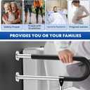 Stainless Steel Handicap Grab Bars Rails 29.5 Inch Toilet Handrails Bathroom Safety Bar Support Rail for Seniors Elderly Disabled Mounted Bath Grips (Stainless Steel, 29.5 Inch)