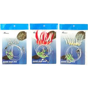 Sand Dab Rigs Combo, 3 Pcs Model A, B, C, for Saltwater Bottom Fishing, Ideal for Sand Dabs, Rockfish & Deep Sea Fishing