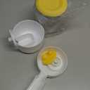 Auto Gravity Siphon Water Dispenser for Cage Hanging, 34OZ Capacity Hanging Automatic Pet Cage Waterer, Water Bowl for Cats Dogs Rabbit Ferret Chinchilla Bird Hedgehog Guinea Pig (Yellow)