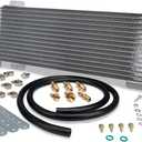 40k Transmission Oil Cooler lpd47391 Compatible with tru Cool Heavy Duty 40,000 GVW Max - Low Pressure Drop Trans Cooler (Silver)