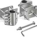 Stationary Side Leg Pipe Holder Dock Heavy Duty Hardware Stainless Steels Floating Dock Pipe Leg Sleeve for Post Pole