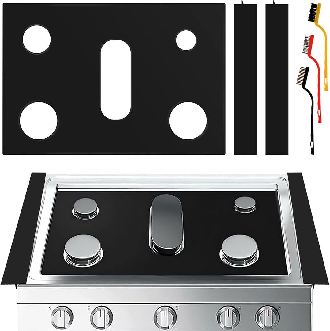 Stove Cover Gas Stove Top Burner Covers Protectors for Samsung Gas Range Stove Mat Protector Reusable,Oven Liners Mat,Non-Stick Washable Keep Stove Clean Stove Guard (Stove Cover 24.29"*16.26")