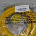 72" Dryer Gas Line Hose/Flexible Gas Line Kit with Connector1/2"FIP 3/4"FIP 3/8"FIP,5/8" OD Gas Range Connector Kit for Gas Stove,Dryer,Water Heater-by MIFLUS