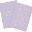 Whaline 50 Sheets Purple Bridal Shower Game Cards Double Sided Party Game Activity Cards For Would She Rather Wedding Bridal Shower Bachelorette Party Games Supplies