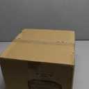 Small Semi Flush Mount Ceiling Light Fixture, Vintage Matte Black Close to Ceiling Lighting with Etched Glass Shade for Hallway, Kitchen, Entryway (Retro Design, Easy Install) (9.45in)