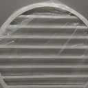 22"W x 22"H x 1 4/5"P Round Gable Vent Aluminum Alloy with Screen - Hon&Guan Gable Vent Ideal for Attics Sheds, Elevating Ventilation in Clean Spaces