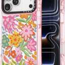 Rosarnnah for iPhone 17 Pro Max Case Aesthetic Pink, Passion Flower | Cute Funny Pattern Design for Girls Women Men, Durable Shockproof 6.9" Phone Case 20ft Drop Protection for Fashion Daily