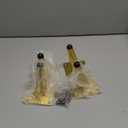 Bivethoi 4PCS Oblique Furniture Legs 4 Inch Sofa Legs, Mid-Century Couch Legs Tapered Chair Legs, Metal Ottoman Legs Heavy Duty Dresser Legs, Conical Table Legs Cabinet Feet for Cupboard Bench (Gold)