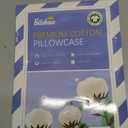 Biloban Organic Cotton 2 Pack Kids Toddler Pillowcase for Children Toddler Pillows 13"x 18" or 14"x19", Envelope Travel Toddler Pillow Cover Case (Pink Print)