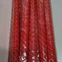 10 Inch Red Spiral Taper Candle Set, 10 Pack Unscented Dripless Candlesticks for Dinner Party Wedding and Home Decoration