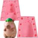 1 Pcs Cute Animal Candy Fondant Mold, Chocolate Silicone Mold, Suitable for Children'S Day Cake Decoration Kitchen Baking Biscuit Soft Candy Pudding Jelly, Flower Paste Resin Craft Clay