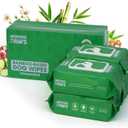 Bamboo Grooming Wipes - Unscented - Freshening Wipes for Dog & Cat - Skin-Friendly & Gentle - Thick & Durable for Paws, Coat & Bum Cleansing - 400 Count