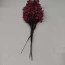 JAKY-Global Babys Breath Fabric Cloth Burgundy Artificial Flowers 6 Bundle European Fake Silk Plants Decor Wedding Party Decoration Bouquets Real Touch DIY Home Garden (Wine Red)