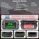 Car Radio for Chevy Express Van 2013-2025, Impala 2006-2013, Traverse 2009-2012, Monte Carlo 2006-2007, for GMC Savana 2008-2025, 7 Inch Touch Screen Stereo Carplay Android Auto GPS FM BT WiFi Camera