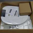 XCQQ Electric Heated Bidet Toilet Seat with Warm Water Wash, Warm Air Dryer, Soft Closed Lid, Night Light, LED Display, Toilet Seat with Bidet Requires Outlet - Round