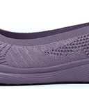 Womens Walking Shoes Loafer Sneakers Mesh Casual Ballet Flat Nurse Casual Dress Clothes Work Shoes (8.5, Purple)