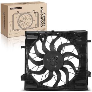 A-Premium Engine Radiator Cooling Fan Assembly with Brushless Motor Compatible with Mercedes-Benz Models - GL350, GL450, GL550, GL63 AMG, GLE300d, GLE350, GLE350d, GLE400, GLE43 AMG, GLE450 AMG