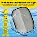 2 x Pet Hair Removal Gloves for Cats & Dogs, Reusable Electrostatic Grooming Gloves, Efficient Quick Hair Remover for Couch, Car Seat, Furniture, Carpet & Bedding (2 Pcs)