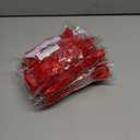 5 x Red Velvet Ribbon Christmas Bow 5 x 7 Inches Premade Red Bows for Christmas Tree Hanging Decorations Gift Wrapping Wreaths Crafts Outdoor Indoor Home Decor Wedding, Pack of 24