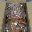 Rattan Chandelier Shades, Set of 6, Woven Replacement Lampshades for Table Lamps, Chandeliers, Pendant Lights, Candle Holders, Bell/Empire/Barrel Shape, Small Lampshades