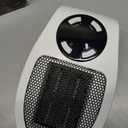 GiveBest Programmable Space Heater with LED Display, Remote Wall Outlet Electric Heater with Thermostat and Timer for Home Office Bathroom Indoor Use, Small Plug in 450 Watt Heater, ETL Listed