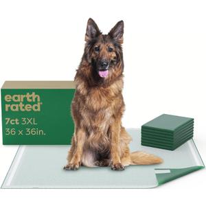 Earth Rated 3-in-1 Max Absorbency Puppy Pee Pads for Dogs, Odor Blocking, Leak Prevention Potty Training Pad, 3XL, 36 x 36 Inches, 7 Count