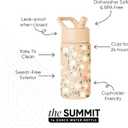 Simple Modern Kids Summit Water Bottle with Straw Lid | 14oz Stainless Steel Cup Insulated Tumbler for Toddlers, School | Chloe Floral