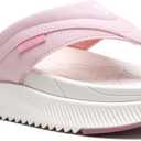 ONCAI Women's Orthotic Cushion Flip Flops Recovery Walking Sandals for Women with Arch Support Summer Comfortable Slip On Flip Flops for Woman's Size (8, Pink/White)